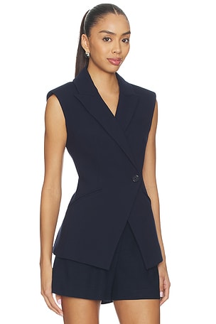 Veronica Beard Ciel Vest in Navy