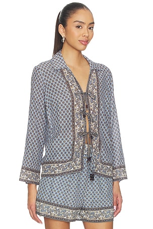 Veronica Beard Eva Top in Blue