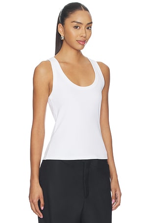 Veronica Beard Birke Tank Top in White