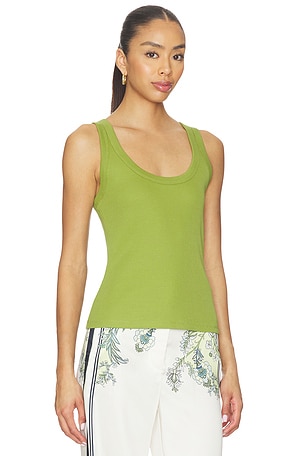Veronica Beard Birke Tank Top in Green