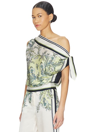 Veronica Beard Tari Top in Ivory,Mint