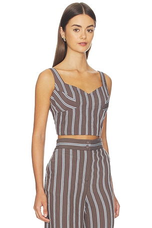 Veronica Beard Vonette Top in Chocolate
