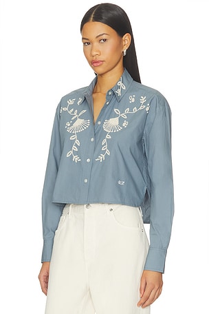 Veronica Beard Aderes Shirt in Blue