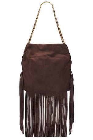 Veronica Beard Fringe Slouch Shoulder Bag