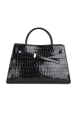 Veronica Beard Large Crocodile Embossed Bag