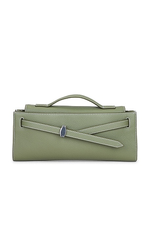 Veronica Beard Dash Clutch in Olive