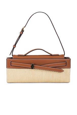 Raffia Dash Clutch Veronica Beard