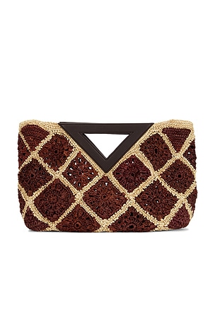 Crochet Raffia Vesper Bag Veronica Beard