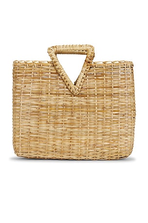 Veronica Beard Bamboo Vesper Tote Bag in Neutral