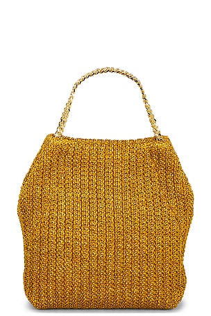 Veronica beard bolso pequeño de rafia small raffia slouch bag en color Beige