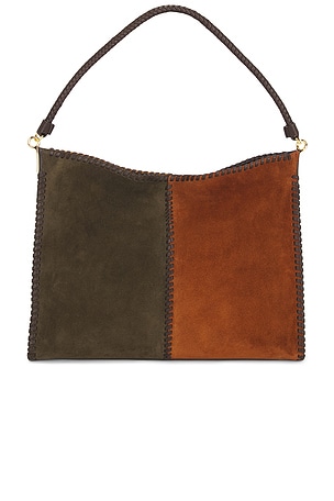 Veronica Beard Colorblock Vida Bag in Olive