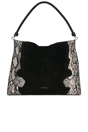 Snake Embossed Vida Hobo Bag Veronica Beard