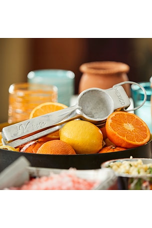 Verve Culture Hand Juicer in Metallic Silver