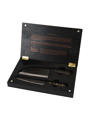 Verve Culture Special Edition Thai Knife Set in Black,Silver