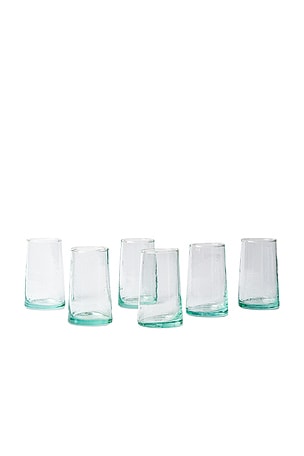 Tall Moroccan Cone Glassware Set Of 6 Verve Culture