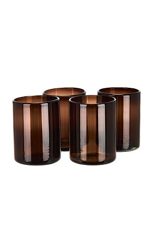 Set Of 4 Tamarind Handblown Glasses Verve Culture