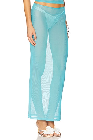 VDM Mimi Maxi Skirt in Teal. Size XS. Also