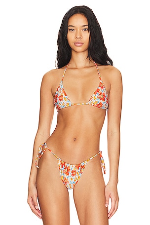Out From Under Devon Floral Print Bikini Top