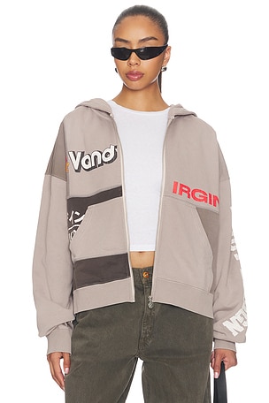 Paneled Zip Up Hoodie VANDYTHEPINK