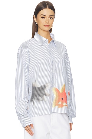 VANDYTHEPINK Goldfish Button Down Shirt in Grey