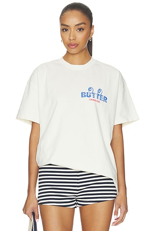VANDYTHEPINK Butter Eye Logo Tee in Yellow