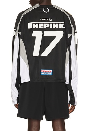 VANDYTHEPINK Moto Jersey in Black. Size XS. Also
