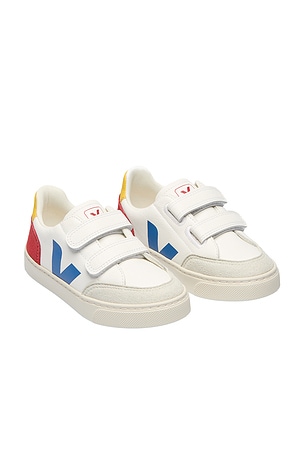 Veja Kids Small V-12 Sneaker in White