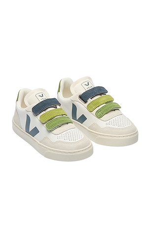Veja Junior Small V-90 Sneaker in White. Size 31 (US 13.5). Also