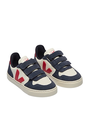 Veja Junior Small V-10 Sneaker in Navy