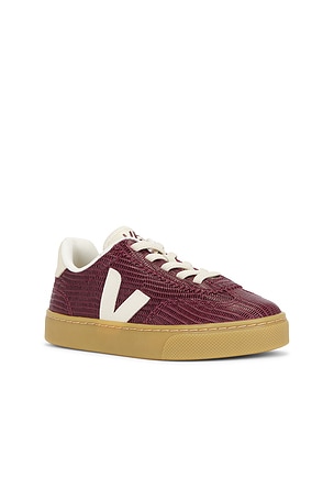 Veja Junior Small Volley Sneaker in Burgundy