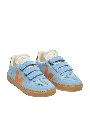 Veja Junior Small V-90 Sneaker in Blue