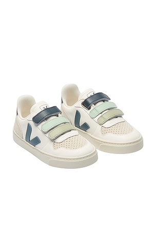 Veja Kids Small V-10 Sneakers in White