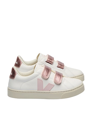 Veja Junior Small Esplar Sneaker in White