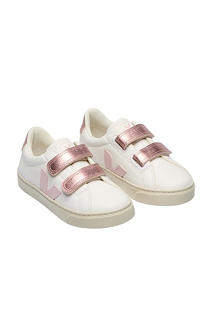 Veja Junior Small Esplar Sneaker in White