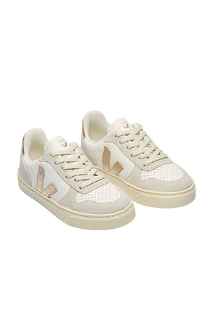 Veja Junior Small V-10 Laces Sneaker in White