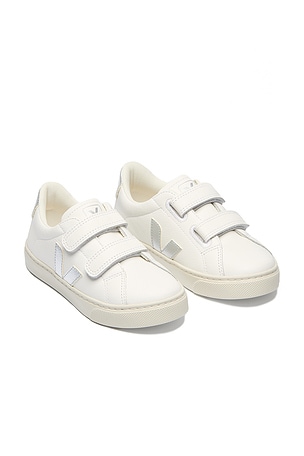 Veja Junior Small Esplar Sneaker in White