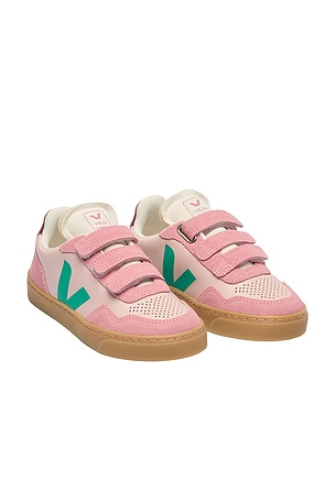 Veja Kids Small V-90 Sneaker in Pink