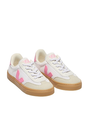 Veja Junior Small Volley Sneaker in White