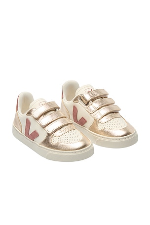 Veja Junior Small V-10 Sneakers in Ivory