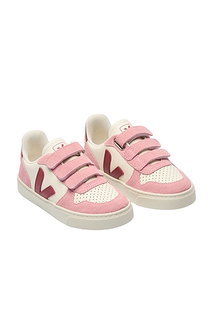 Veja Junior Small V-10 Sneakers in Ivory