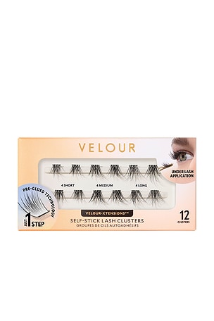 FAUX CILS XTENSIONS SELF-STICK CLUSTERS Velour Lashes