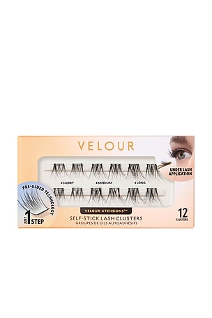 Soft & Wispy Xtensions Self-stick Clusters Velour Lashes