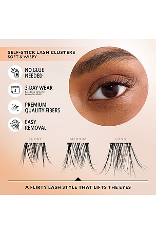 Velour Lashes Soft & Wispy Xtensions Self-stick Clusters