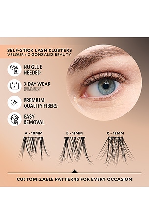 Velour Lashes X Cgonzalez Beauty Self-stick Lash Clusters in Beauty: NA