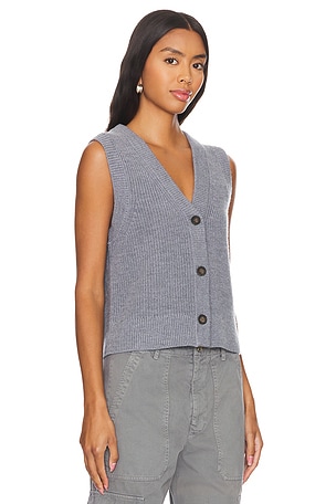 Velvet by Graham & Spencer Luo Sweater Vest in Grey