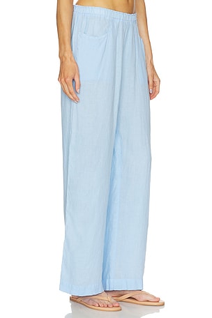 Velvet by Graham & Spencer Clair Wide Leg Pants in Baby Blue