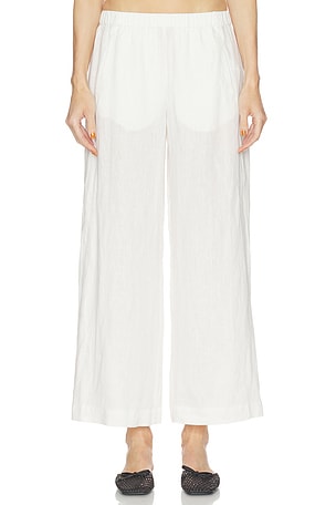 Lola Woven Linen Pant Velvet by Graham & Spencer