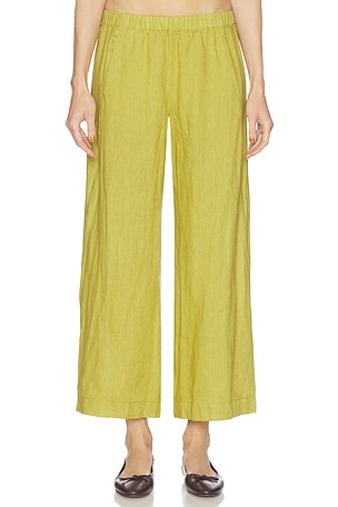 Lola Woven Linen Pant Velvet by Graham & Spencer
