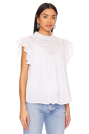 Velvet by Graham & Spencer Inessa Top in White