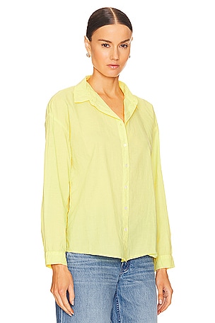 Velvet by Graham & Spencer Devyn Button Up Shirt in Yellow